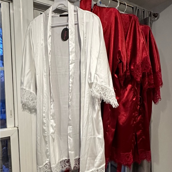 🤍♥️6 Robes~ Bride & Bridesmaids w/Belts - Picture 1 of 10